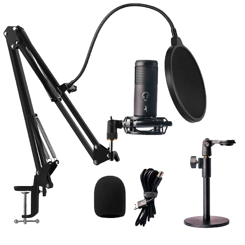FTF GEAR Studio Condenser USB Microphone Kit